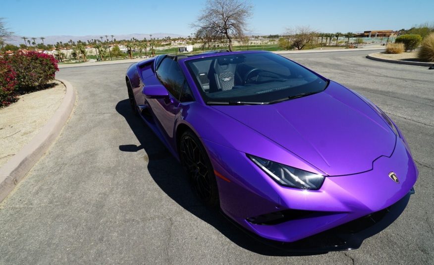 2022 Purple Lamborghini Huracan LP 610-4 EVO Spyde