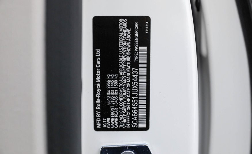 2018 Rolls-Royce Ghost Sedan