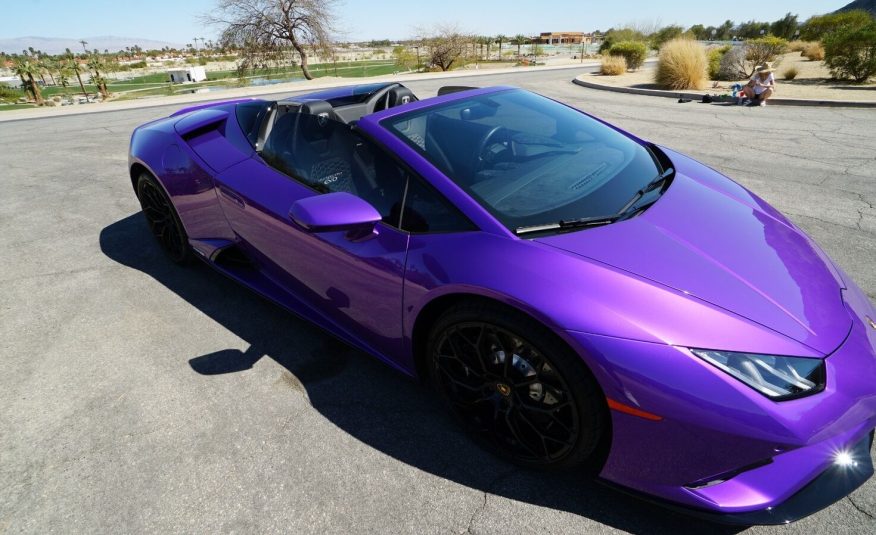 2022 Purple Lamborghini Huracan LP 610-4 EVO Spyde