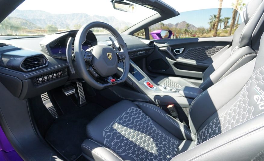 2022 Purple Lamborghini Huracan LP 610-4 EVO Spyde