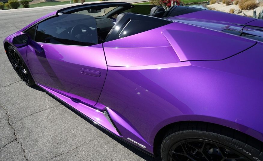 2022 Purple Lamborghini Huracan LP 610-4 EVO Spyde