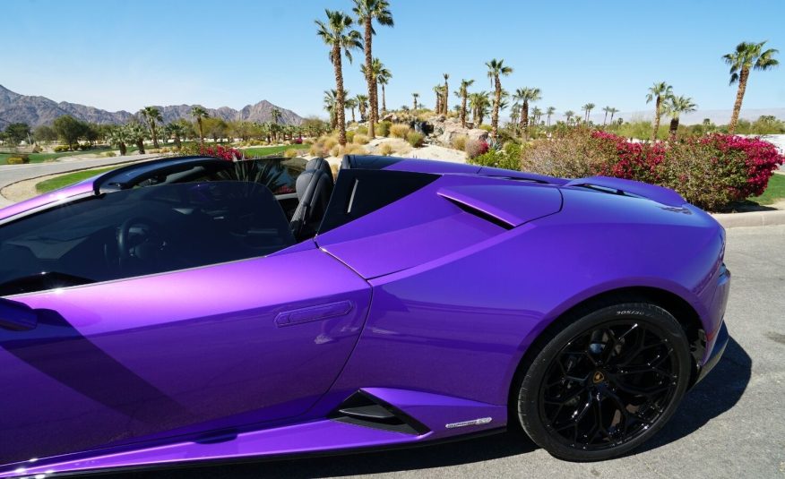 2022 Purple Lamborghini Huracan LP 610-4 EVO Spyde