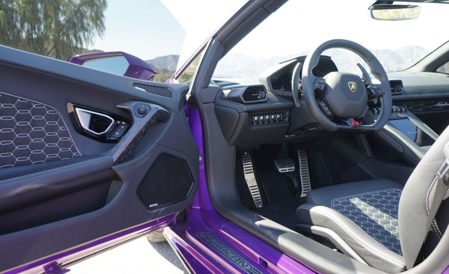 2022 Purple Lamborghini Huracan LP 610-4 EVO Spyde