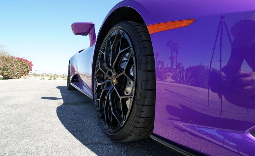 2022 Purple Lamborghini Huracan LP 610-4 EVO Spyde