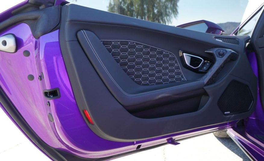 2022 Purple Lamborghini Huracan LP 610-4 EVO Spyde