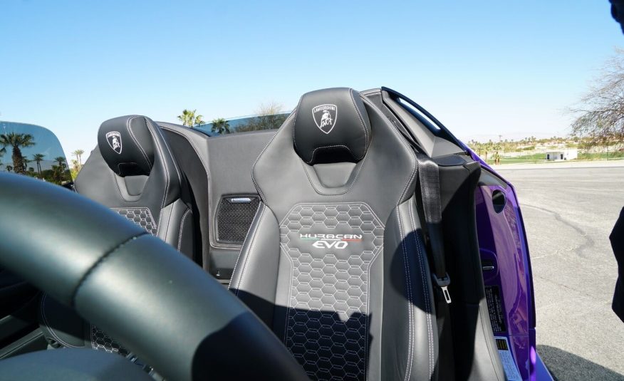 2022 Purple Lamborghini Huracan LP 610-4 EVO Spyde