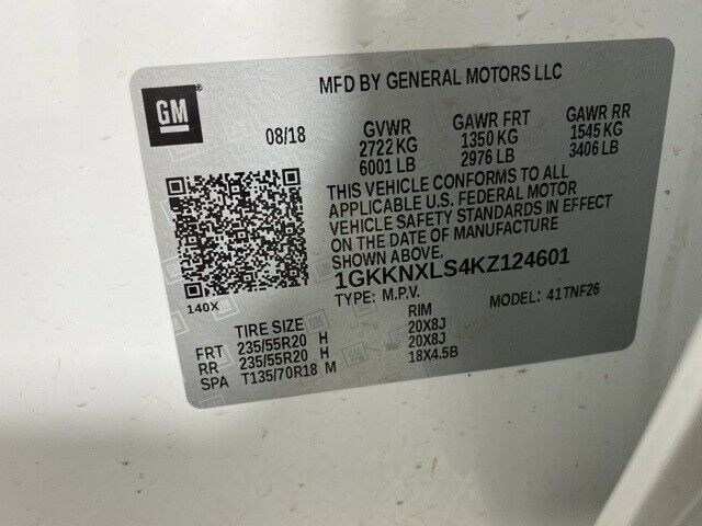 2019 GMC Acadia Denali 40039 Miles White Frost Tricoat 4D Sport Utility 3.6L V6