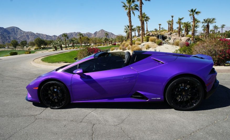 2022 Purple Lamborghini Huracan LP 610-4 EVO Spyde