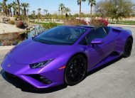 2022 Purple Lamborghini Huracan LP 610-4 EVO Spyde