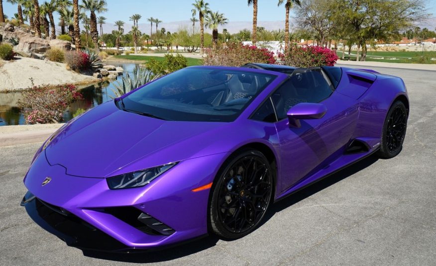 2022 Purple Lamborghini Huracan LP 610-4 EVO Spyde