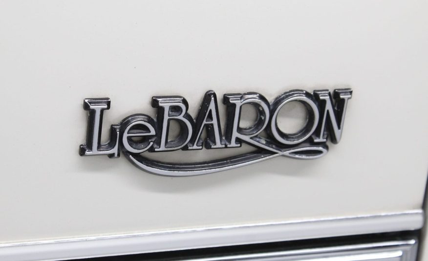 1982 Chrysler LeBaron