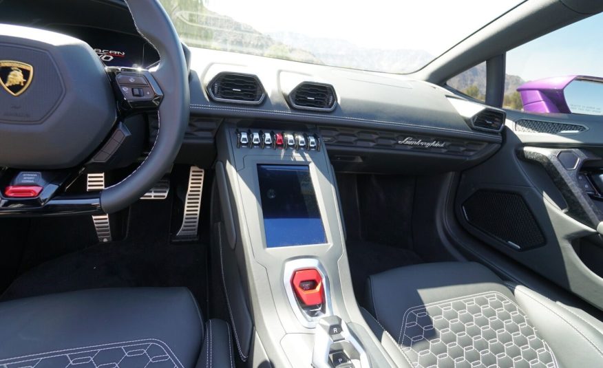 2022 Purple Lamborghini Huracan LP 610-4 EVO Spyde