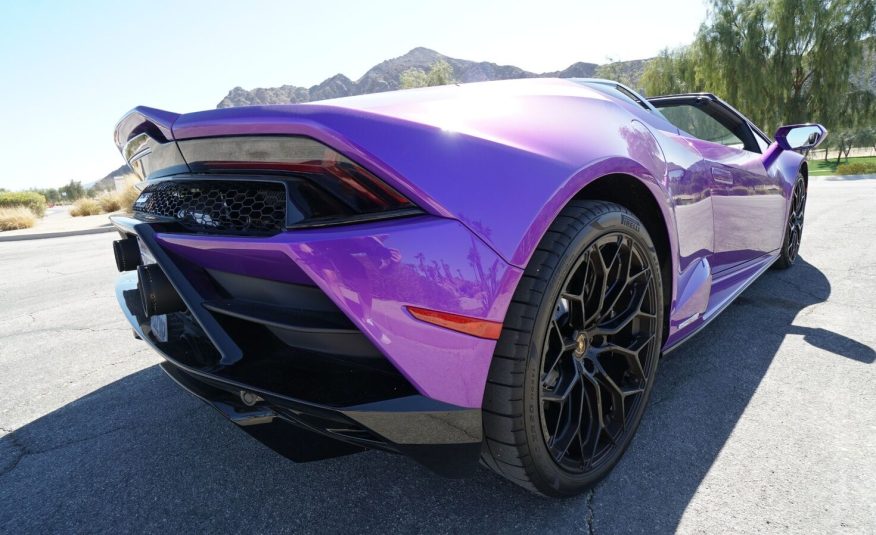 2022 Purple Lamborghini Huracan LP 610-4 EVO Spyde