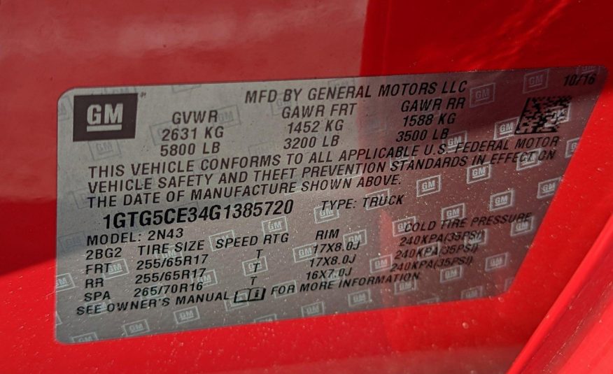 2016 GMC Canyon 2WD SLE Crew Cab