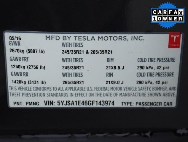2016 Tesla Model S P90D
